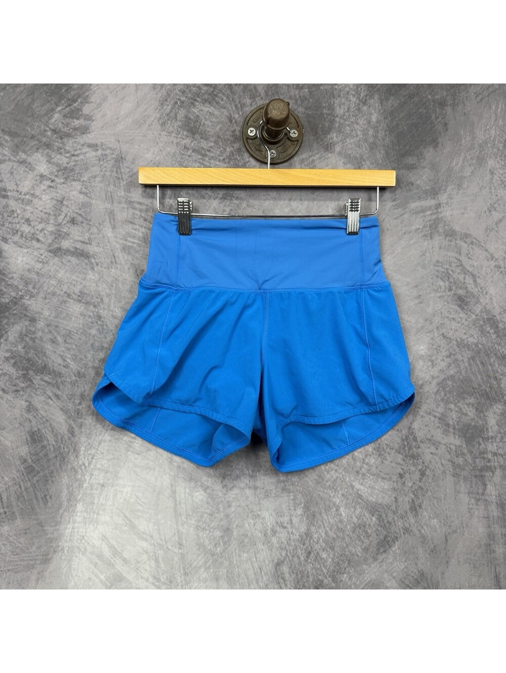 Lululemon Speed Up Women's High Rise Blue Lined Running Yoga Shorts Size 3
